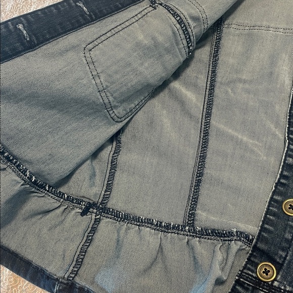 Baccini Dark Wash Denim Jacket - Picture 7 of 8